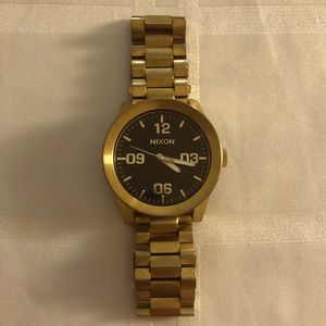 Gold Nixon Watch